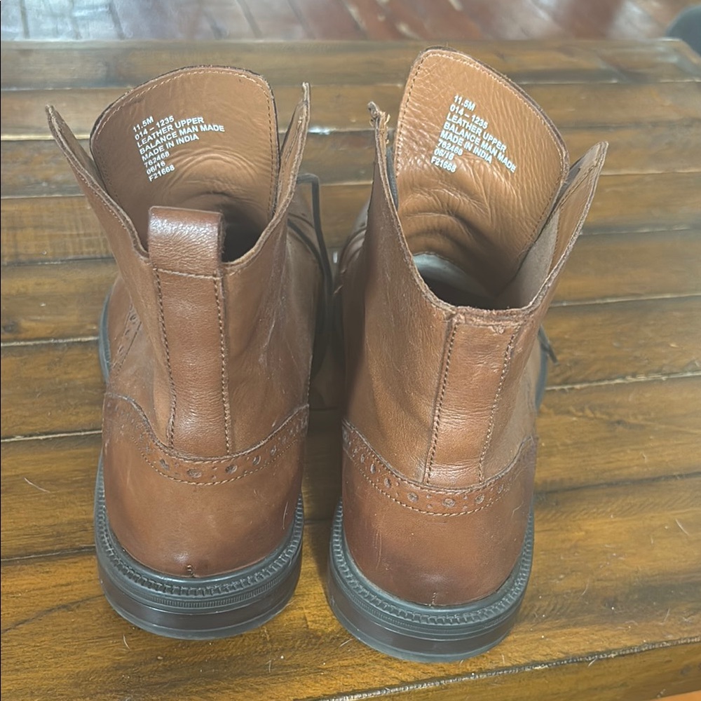 JCP Men’s Stanford Wingtip Boots - Picture 5 of 8
